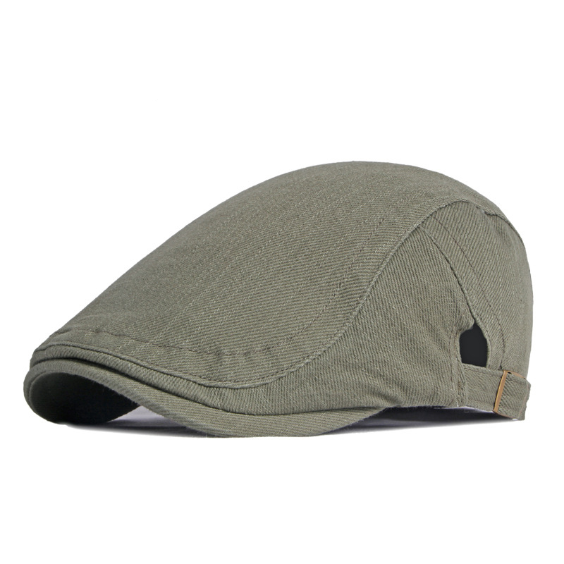 Newsboy Cap Ivy - ฤดูใบไม้ผลิฤดูร้อน Beret หมวกสำหรับชายสีดำสีเทาผ้าฝ้ายแบน Herringbone หมวกผู้หญิงกลางแจ้ง Sun