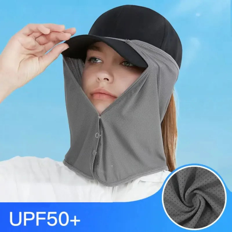 Visor Sun Hat - Quick Drying หมวกตกปลา Face คอบังแดดหน้ากากหมวก UV