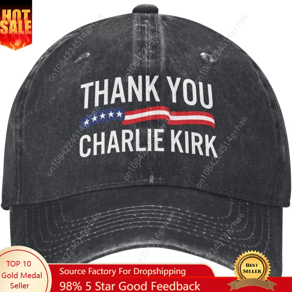 Dad Hat Cotton - ทรูเวิร์ดท ขอบคุณ ชาร์ลี เคอร์ก แฮท คอตตอน