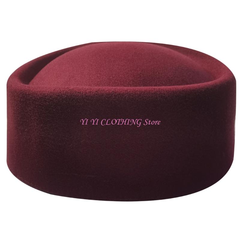 Fedora Hat Wool - หมวกทรงเฟโดร่า หมวกทรงสูง หมวกประดับตกแต่ง หมวกแต่งตัว หมวกสำหรับพนักงานต้อนรับบนเครื่องบิน หมวกลำลอง
