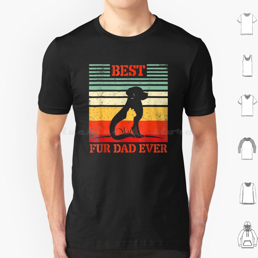 Dad Hat Cotton - เสื้อยืดวินเทจลายสุนัขรวมกัน แฮปปี้ ฟาร์เธอร์ แด๊ดดี้ เบสท์ เฟอร์