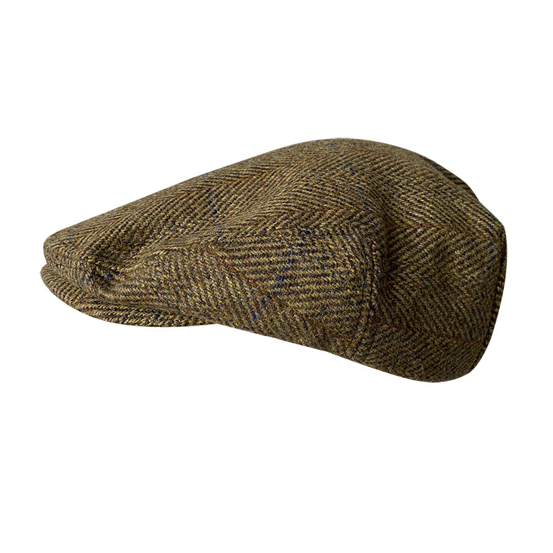 หมวกแก๊ปส้นแบนขนแกะสีเทาใหม่สำ - Newsboy Cap Ivy บทวิจารณ์และราคา