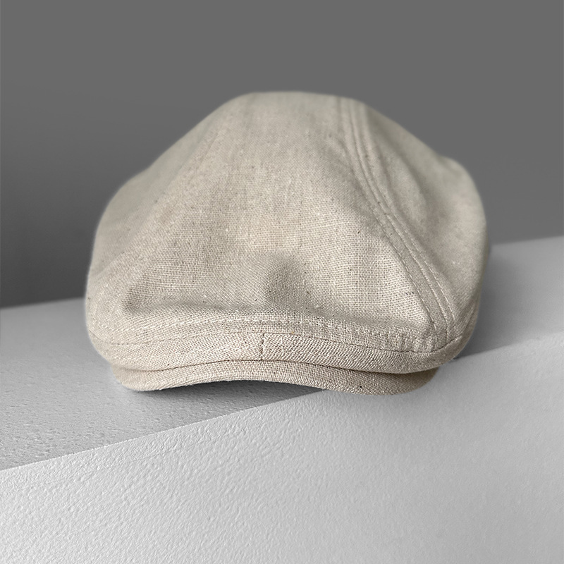 หมวกแก๊ปสไตล์วินเทจ ผ้าลินิน ร - Newsboy Cap Ivy บทวิจารณ์และราคา