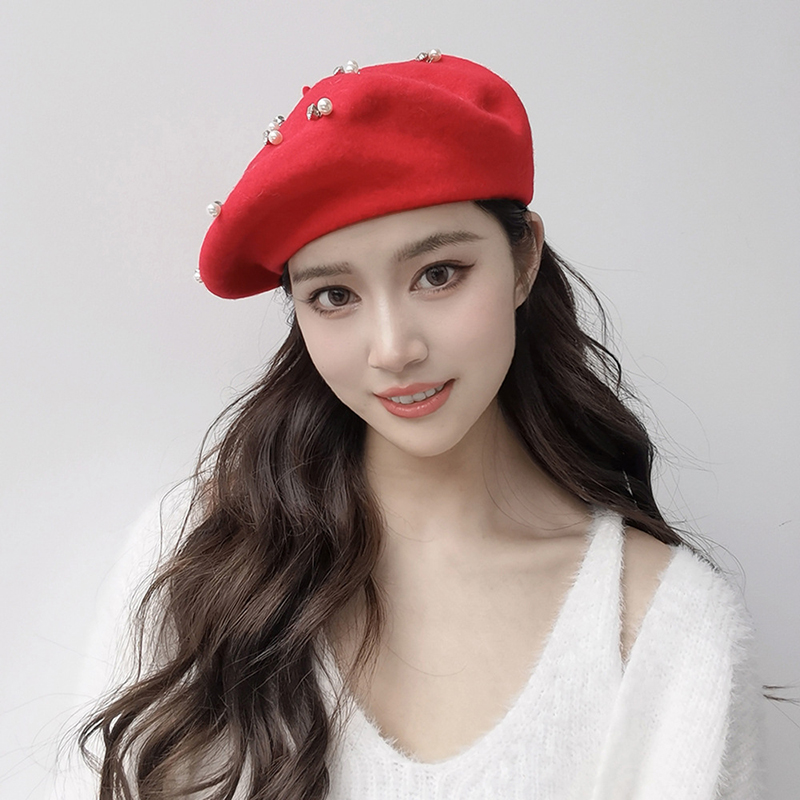 หมวกเบเร่ต์ขนสัตว์แฟชั่นฤดูหนา - Beret French Wool บทวิจารณ์และราคา