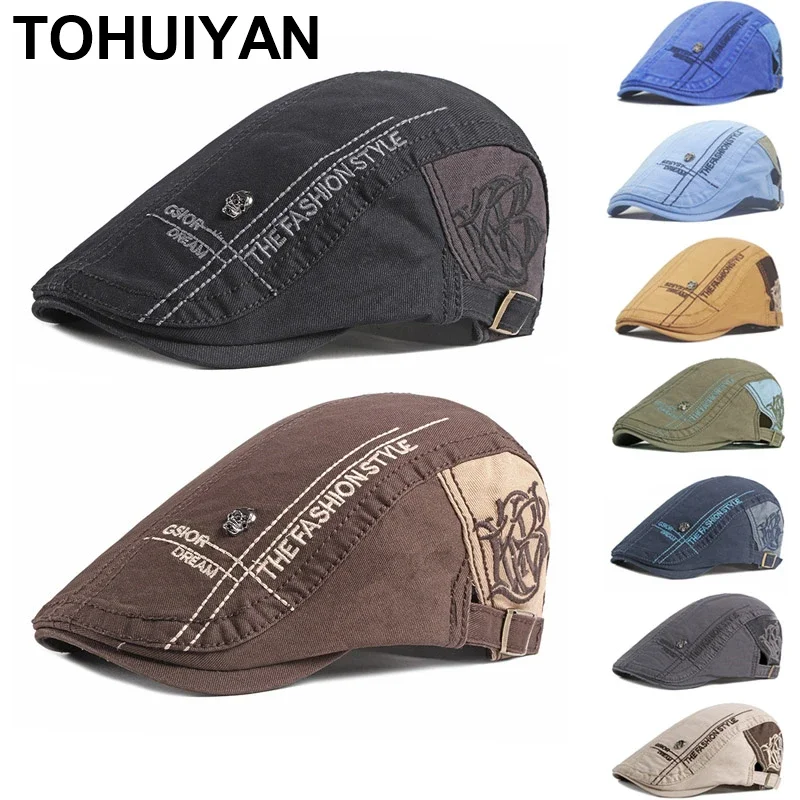 Unisex Skull ตัวอักษร Newsboy  - Newsboy Cap Ivy บทวิจารณ์และราคา