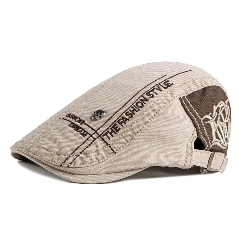 Unisex Skull ตัวอักษร Newsboy  - Newsboy Cap Ivy บทวิจารณ์และราคา