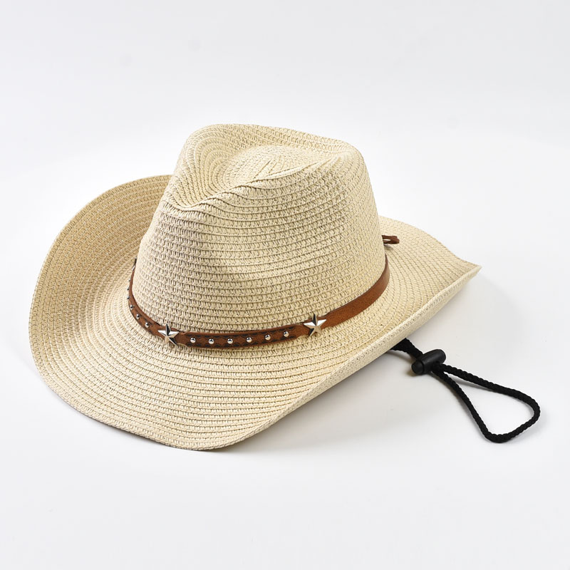 หมวกคาวบอยสตรีแบบพับได้ ปีกกว้ - Cowboy Hat Straw บทวิจารณ์และราคา
