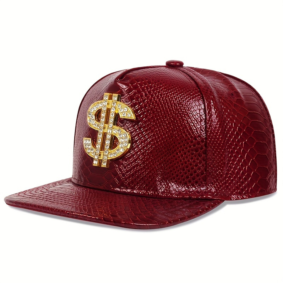 หนังลายโลหะ หมวกเบสบอล ผู้ชาย  - Snapback Hat Flat บทวิจารณ์และราคา