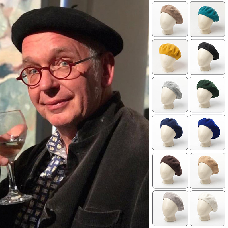 ผู้ชายผู้หญิงกองทัพทหารทหารหมว - Beret French Wool บทวิจารณ์และราคา