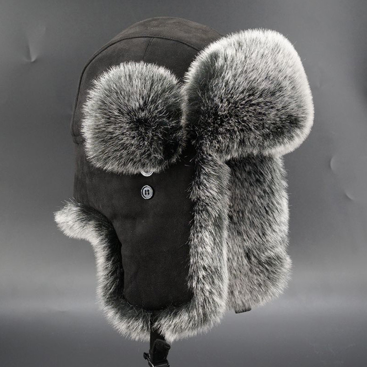 หมวกกันหนาวบุขนเทียมสำหรับผู้ช - Trapper Hat Ear Flap บทวิจารณ์และราคา