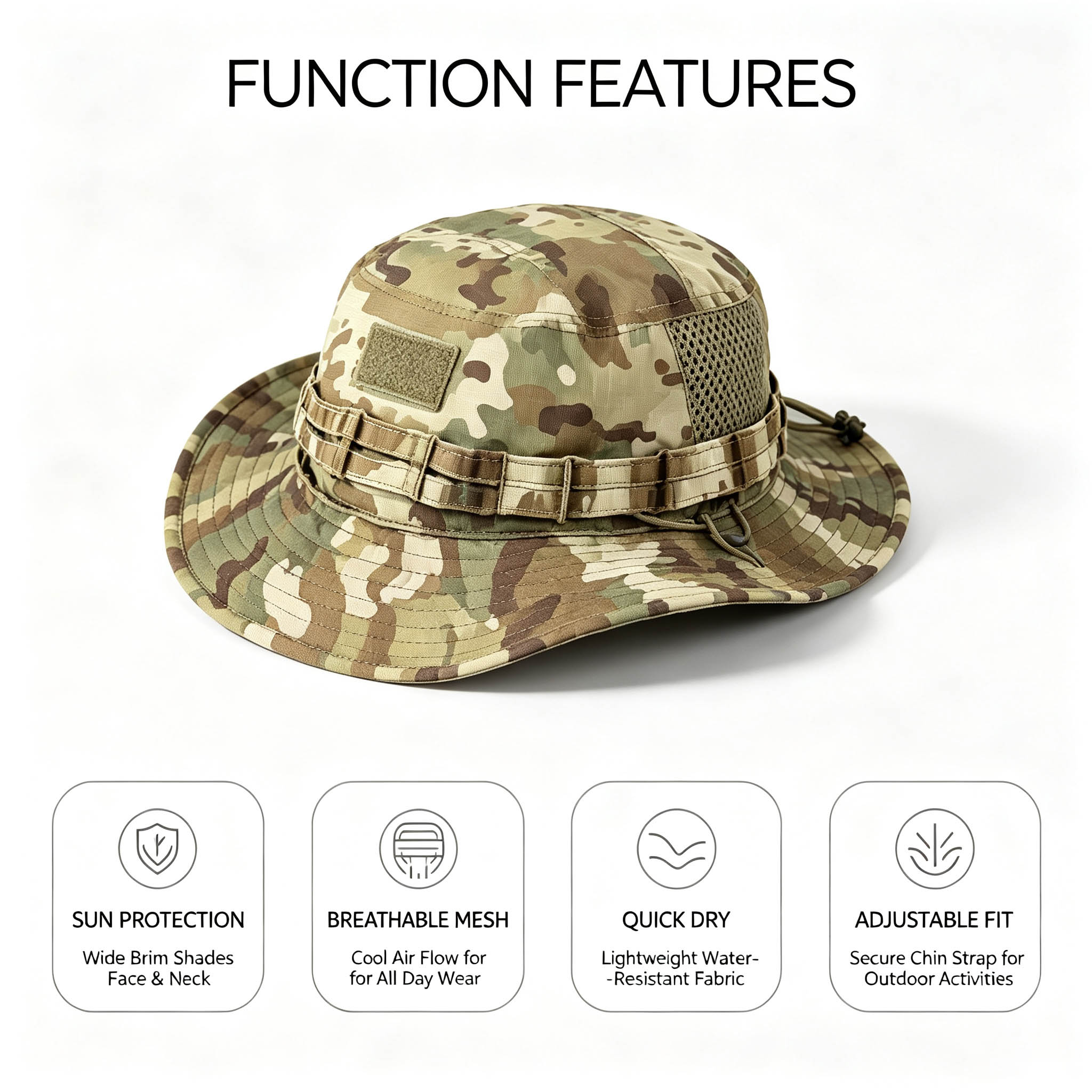 หมวกบอนนี่แบบยุทธวิธีสำหรับผู้ - Boonie Hat Tactical บทวิจารณ์และราคา