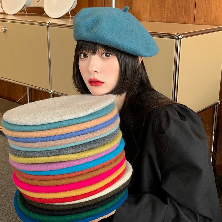 หมวกเบเร่ต์ขนสัตว์สไตล์ฝรั่งเศ - Beret French Wool บทวิจารณ์และราคา