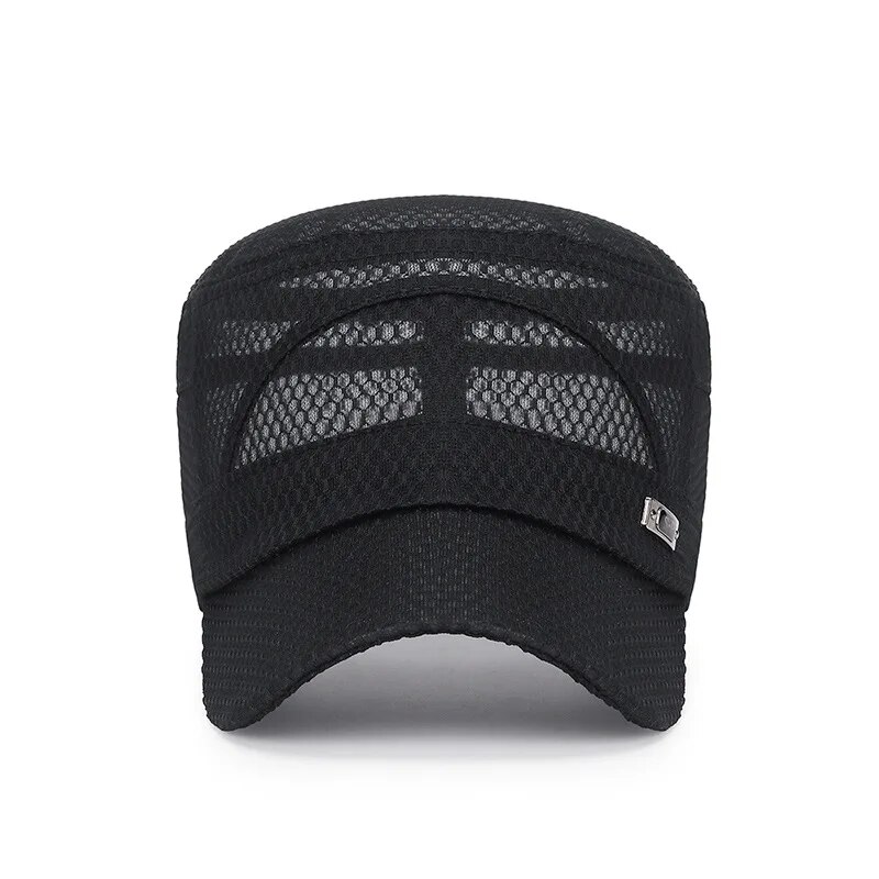 หมวกแก๊ปตาข่ายระบายอากาศดีไซน์ - Snapback Hat Flat บทวิจารณ์และราคา
