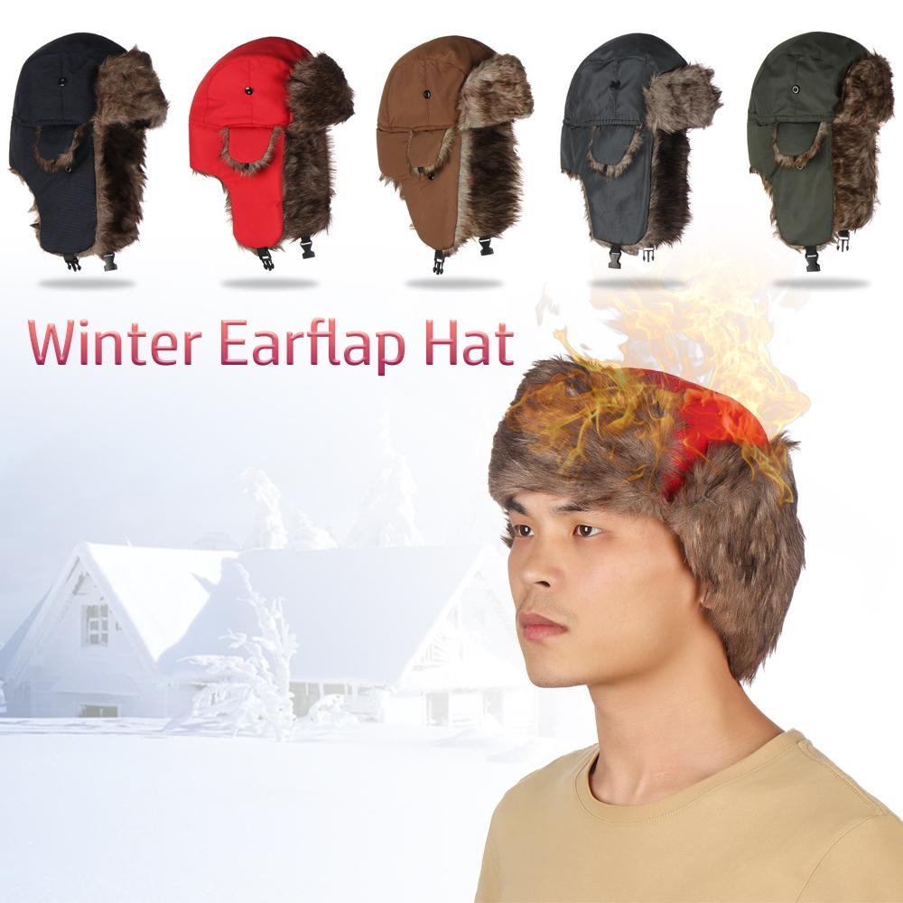 หมวกกันหนาวแบบมีที่ปิดหู หมวกส - Winter Trapper Hat บทวิจารณ์และราคา